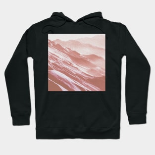 Rose Blush Mountains Oil Effects 1 Hoodie